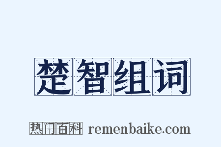 楚智组词是什么意思的图片